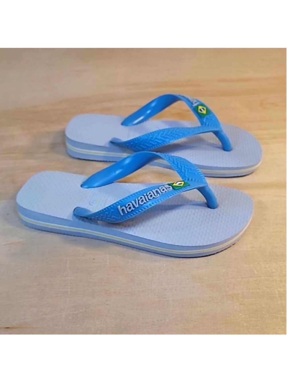 Havaianas Blue Kids Toddler Size 11/12 C Flip Flops Classic Sandals - Picture 2 of 10